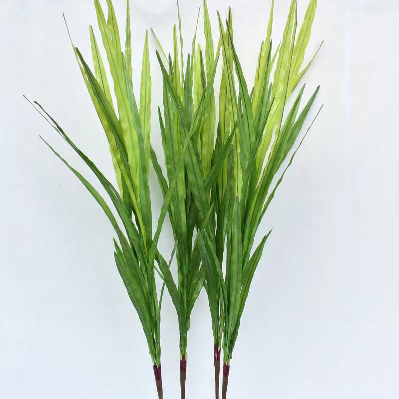 24片惠兰叶 剑叶仿真叶子 配叶蝴蝶兰插花配叶菖蒲叶剑草厂家直销