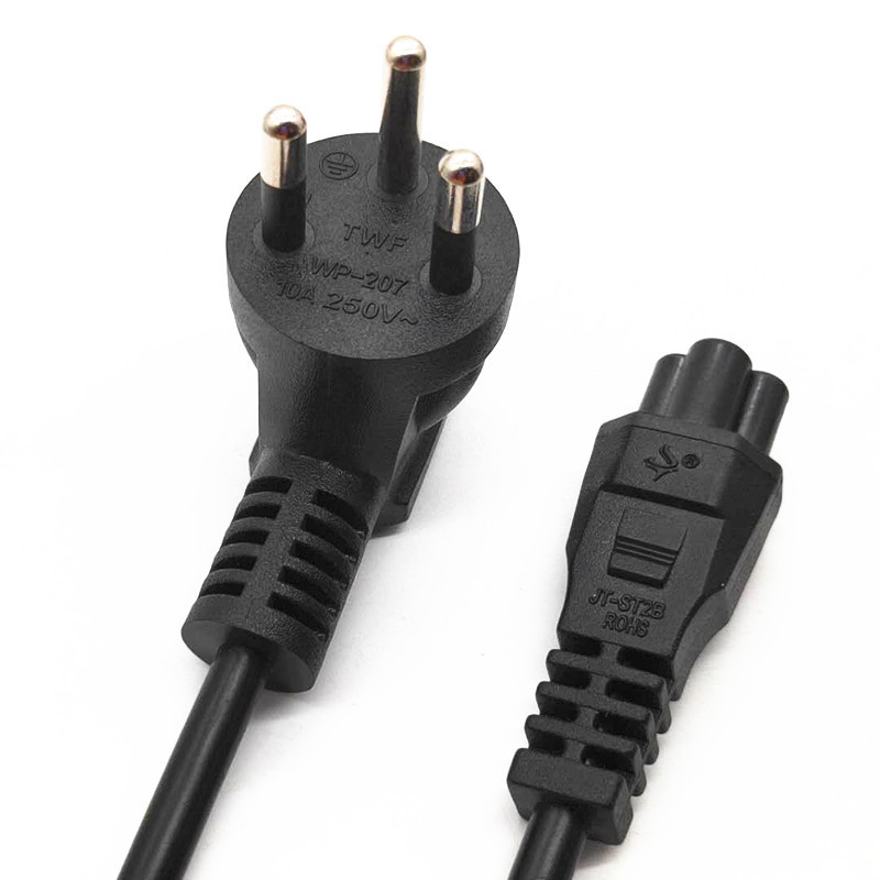 泰式tis电源线泰规三芯纯铜三插梅花尾插头线泰国电源线