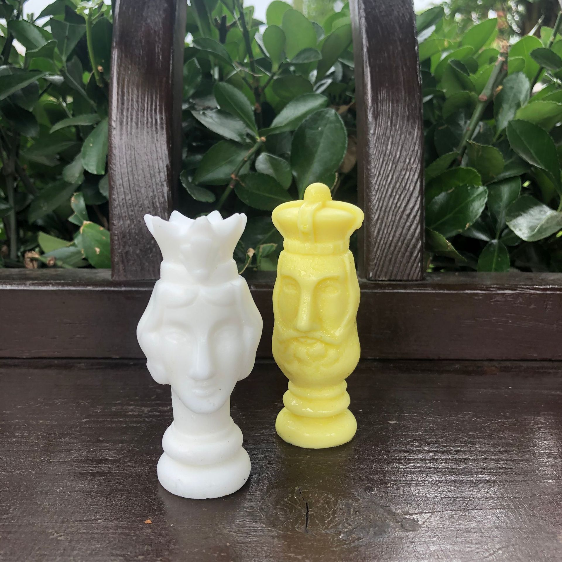 国王皇后蜡烛模具 欧美式古典人物香薰蜡烛石膏滴胶diy材料模具