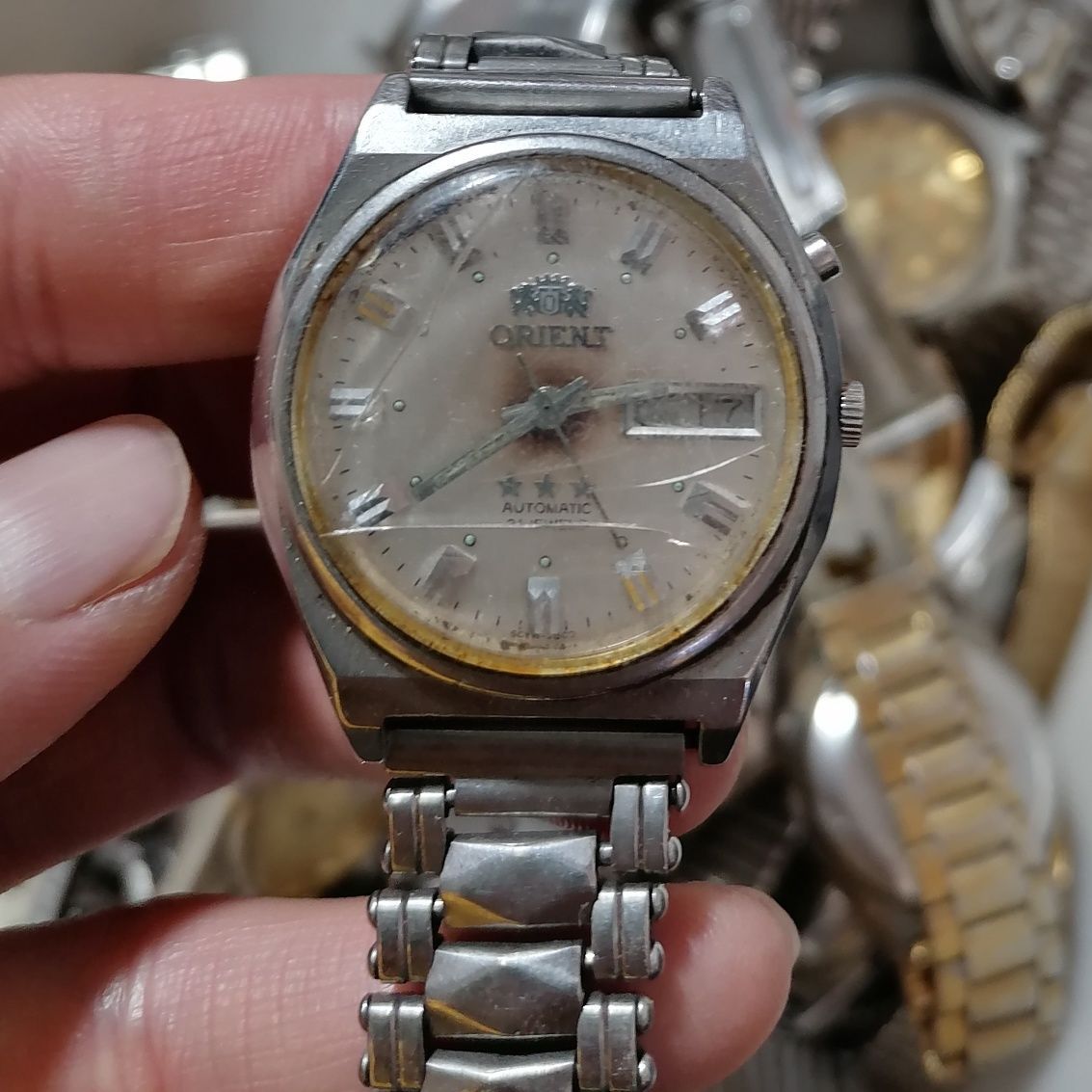 热卖老式双狮46941机芯46943机芯随机发货男表全自动机械配件练手