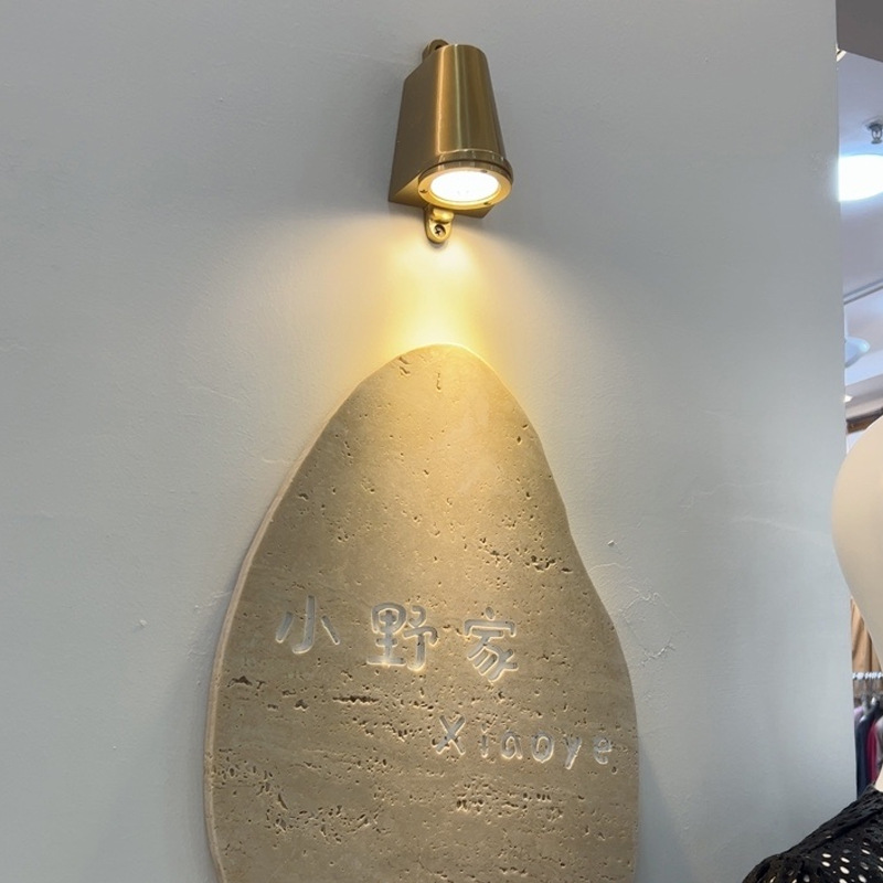 户外防水门头灯照字射灯 logo入户大门门前灯 店面门口招牌灯壁灯