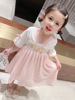 女童古裝漢服中國風連衣裙2021短袖兒童襦漢服裙夏裝超仙寶寶裙子