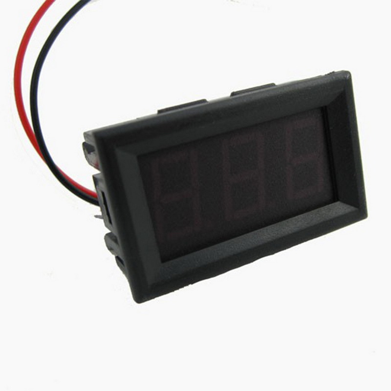 摩托车两线dc5-120v数显电压表 红色 不防水-阿里巴巴