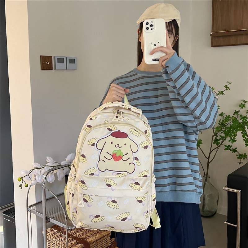 Clow M Backpack Japanese Sanrio Large Student Schoolbag Cute Backpack Large Capacity for Middle School Students