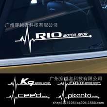 汽车侧窗贴纸 适用于起亚Rio Optima Picanto Ceed Forte Cadenza