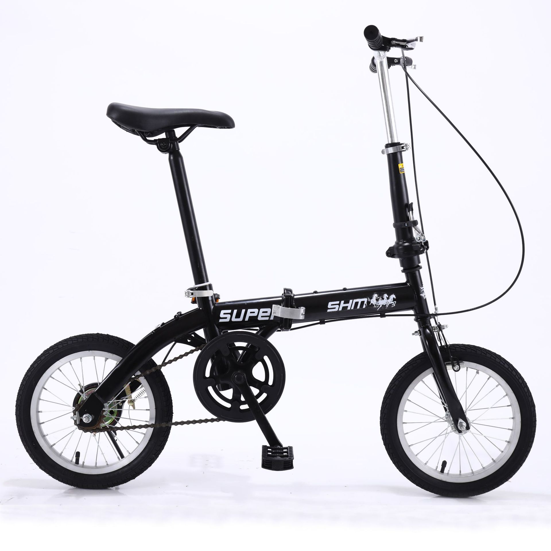 Wholesale Sanhe Horse 14-Inch Variable Speed Folding Bicycle Portable Disc Brake Lightweight Carriage Adult Student Cross-Border Gift Car