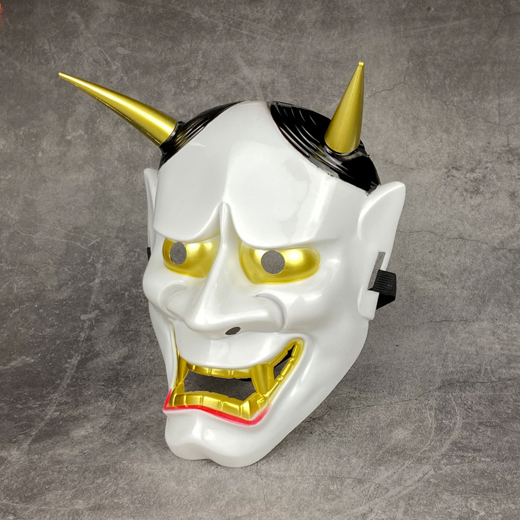 恐怖面具 日本鬼首般若面具 万圣节面具 电影主题面具 兰陵王面具