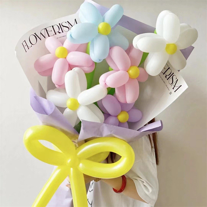 网红花朵魔术气球 260长条造型气球百变生日布置装饰乳胶气球批发