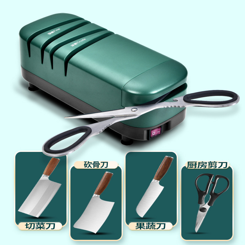 Electric Knife Sharpener High-Precision Multi-Functional Household Sharpening Stone Automatic Kitchen Knife Scissors Sharpedge Grinding Machine Tool Sharpening