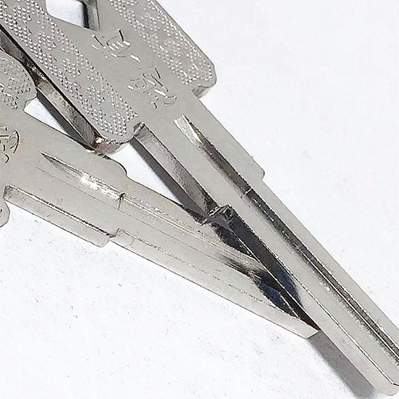 8mm双面叶片内铣槽防盗锁钥匙胚