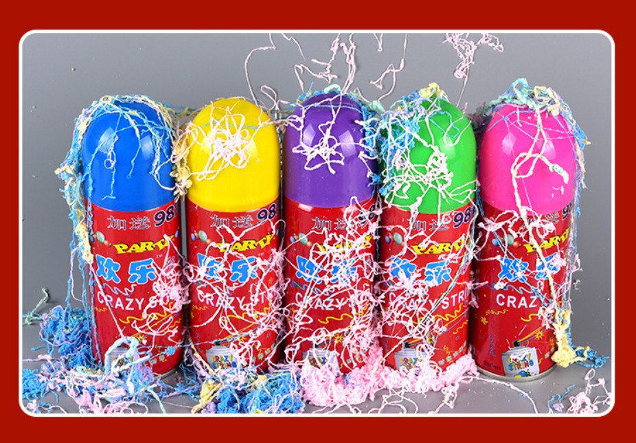 婚庆万圣节新房布置装饰生日圣诞用品喷彩带夜店喷雪飞雪彩喷