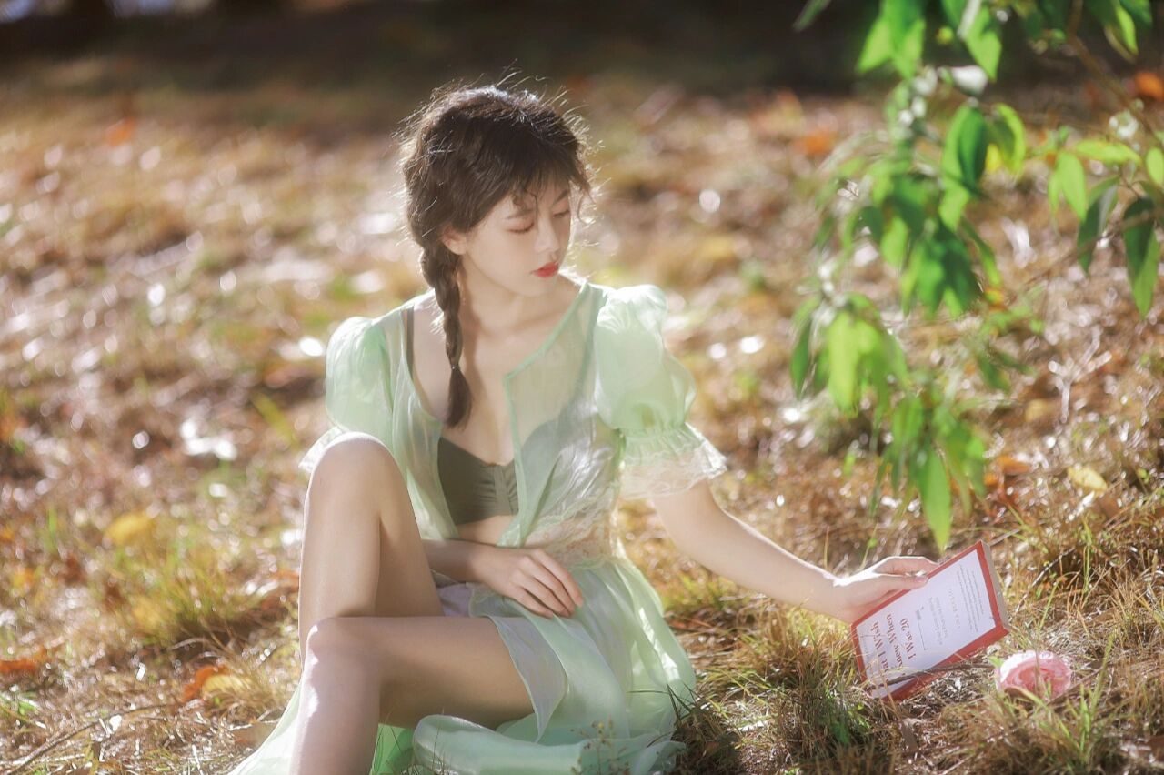 写真服装女小清新法式复古超仙连衣裙个人少女艺术照影楼拍照服装