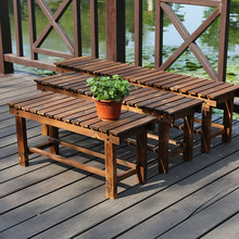 户外长凳子阳台实木长条凳庭院防腐木凳换鞋凳花园长椅浴室长板凳