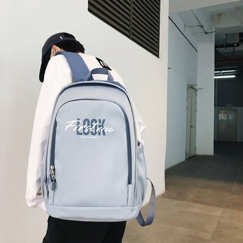 Korean Style Middle School and College Schoolbag Wholesale 2023 New Fashion Casual Backpack Japanese University Style Backpack