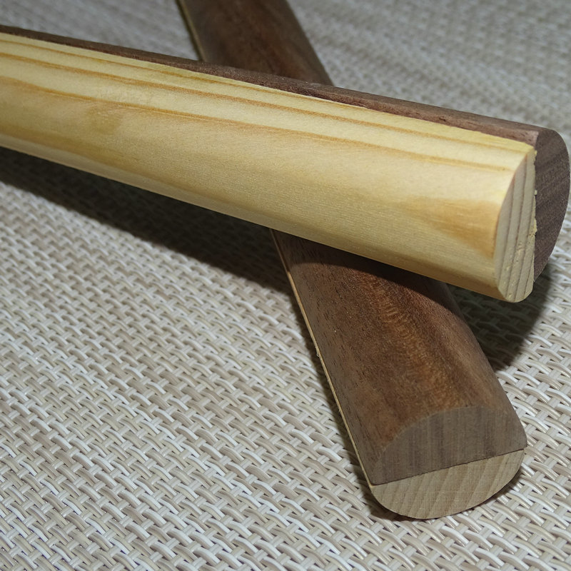 半圆画轴字画装裱材料卷轴裱画天地杆半圆加粗画轴杆厂家批发