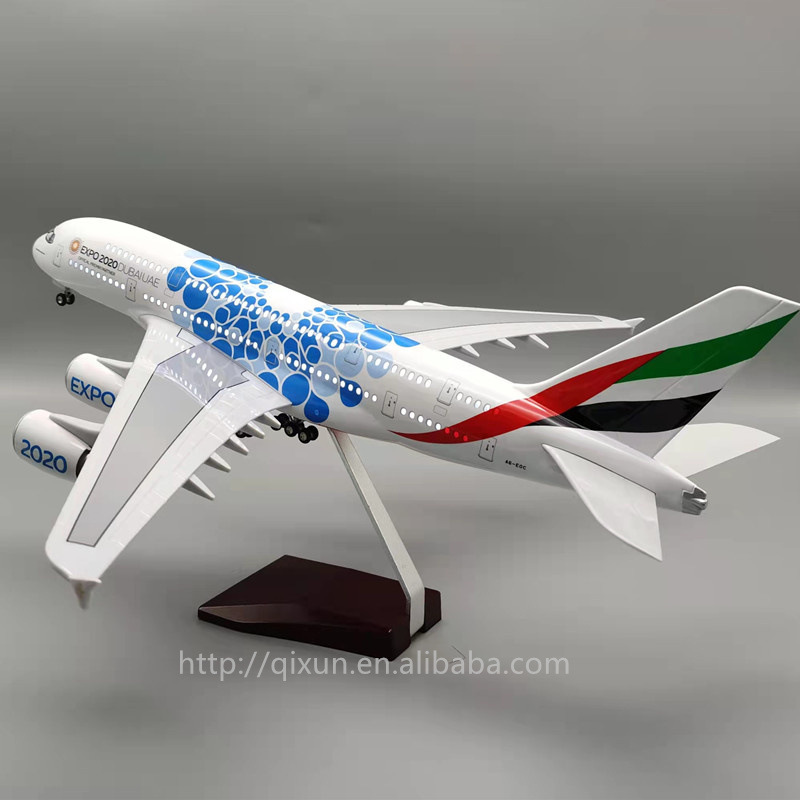 scale 1:160 46cm a380 expo2020 dubaiuae 世博号航空飞机模型