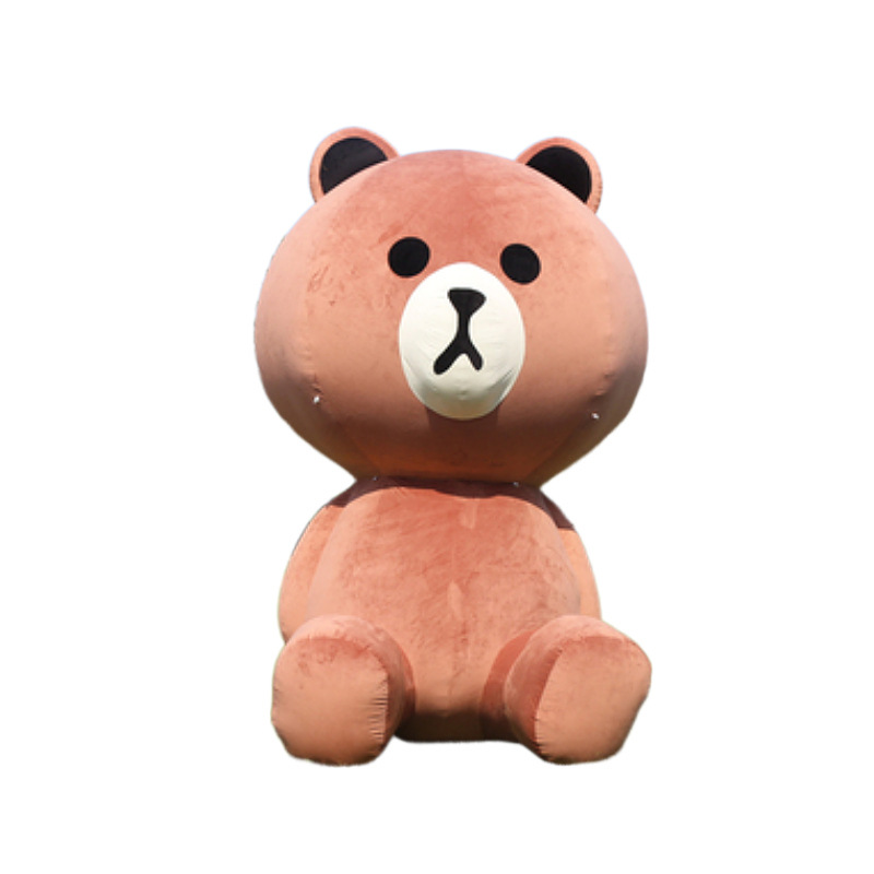 毛绒熊猫人偶卡通户外充气熊气模大型商场景区广告活动气模网红款