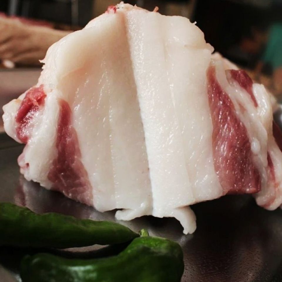 新鲜猪大油一级猪肥膘生肥膘厚肥膘奶白肥油炼制农家土猪现杀现取