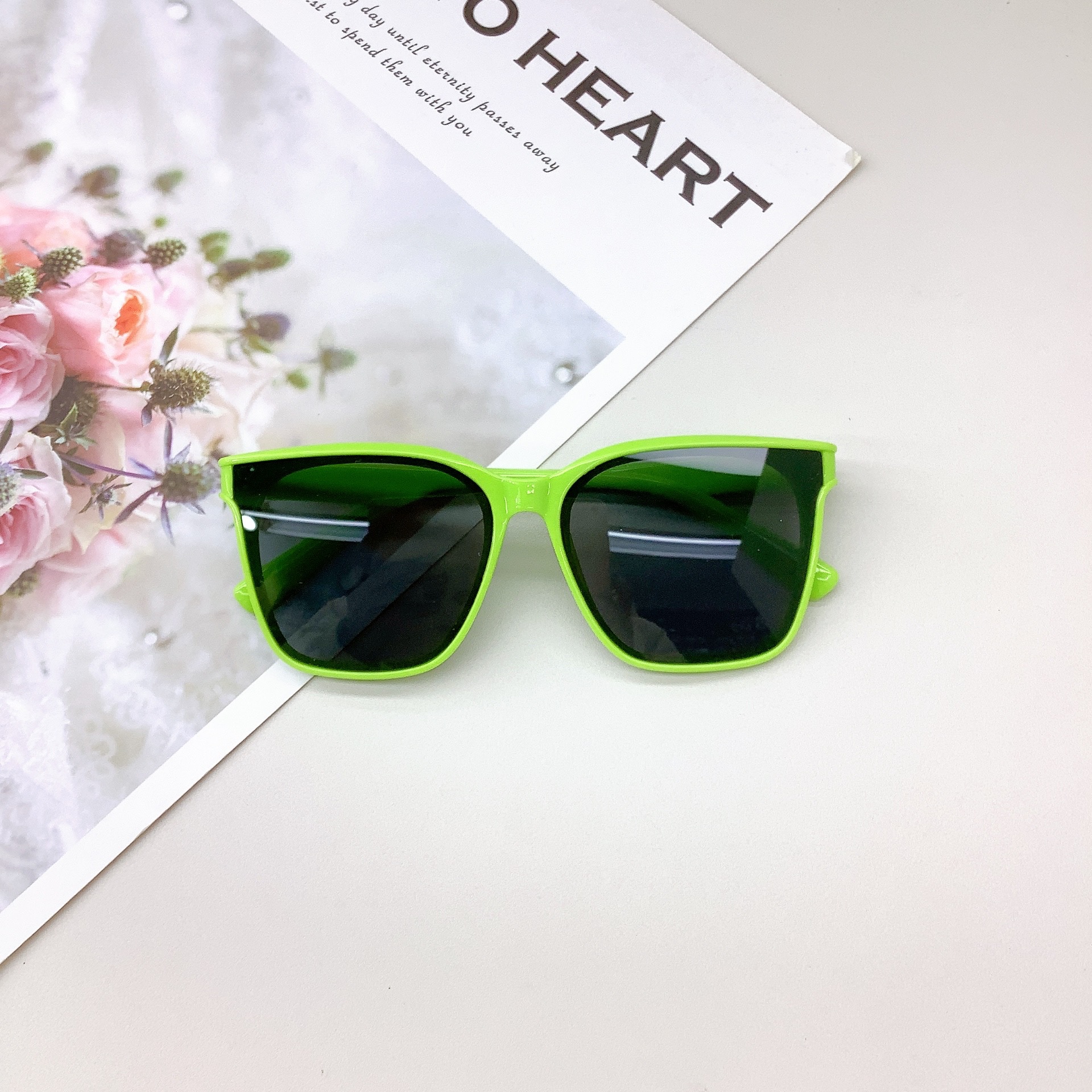 New Fashion Kids Sunglasses Retro Square Frame Girls Sunglasses Sun Protection Uv Protection Boys Glasses Tide