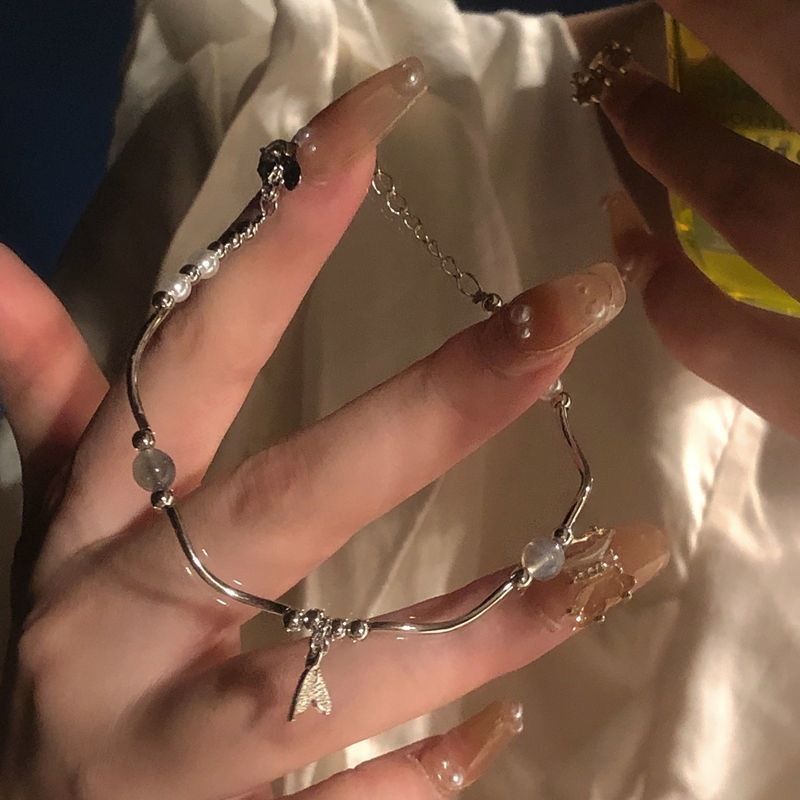 Sweetheart Instructor ~ Camellia Bracelet Female Light Luxury Ins Niche Girl Heart Design Sense Girlfriends' Bracelet Gift Set