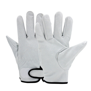 外贸货源猪皮头层皮革工作手套劳保手套工厂批发司机手套防护手套