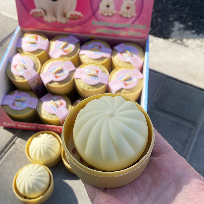 慢回弹叉烧包儿童假整蛊恶搞模型迷你小包子仿真创意玩具减压神器