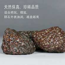 新疆罗布泊天然龙鳞甘沟陨石原石手把件摆件保真能量石收藏级