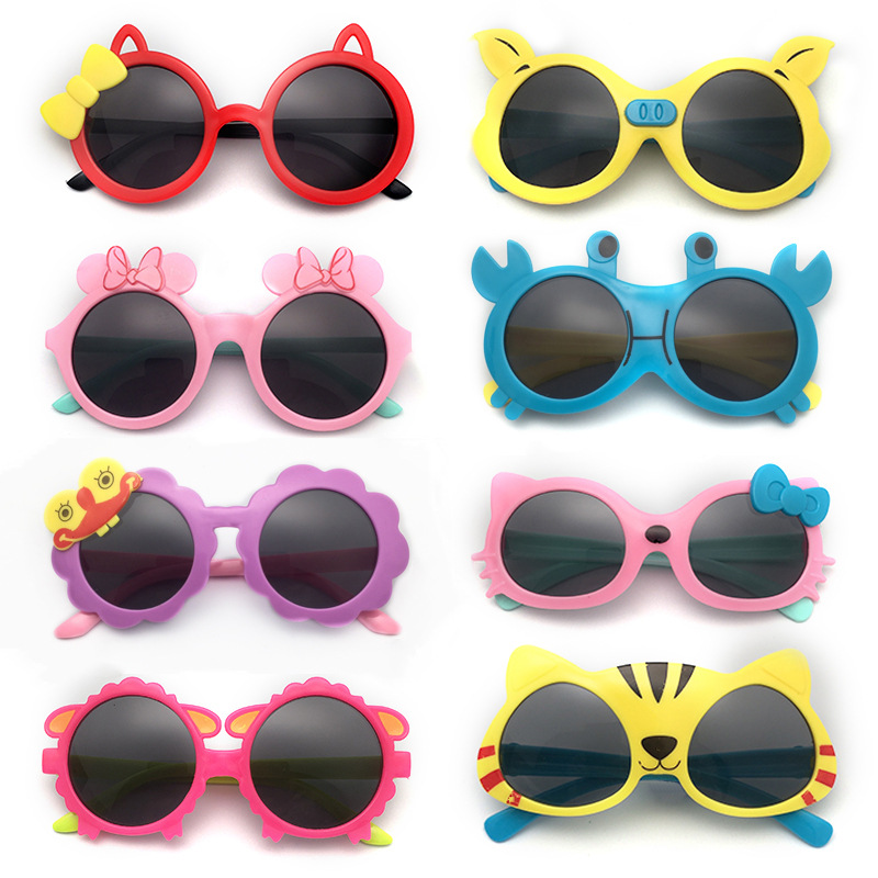 New Kids Sunglasses Cute Boys and Girls Fashion Modeling Sunshade Sunglasses Baby Decorative Candy Glasses Toys