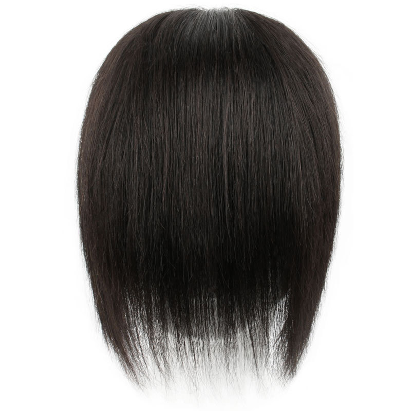 Wig Head Cover Hand Woven Pin Spinning Human Hair Blank Full-Head Wig Lightweight Breathable Wig Sheath in Stock Wholesale