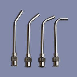 全金属不锈钢弯针头点胶针筒打胶弯管针1.5英寸弯针管30456090度