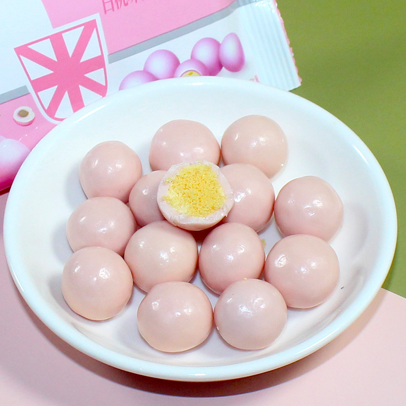 百诺白桃味英式麦丽素巧克力30包儿童怀旧零食品小吃糖果代可可脂