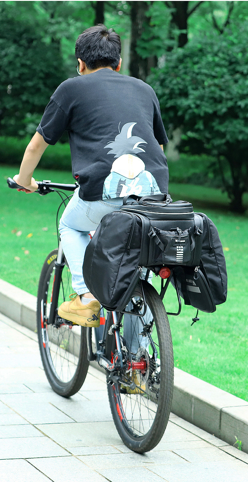 西骑者自行车驼包硬壳防雨后货架包山地车尾包相机提挎包骑行装备