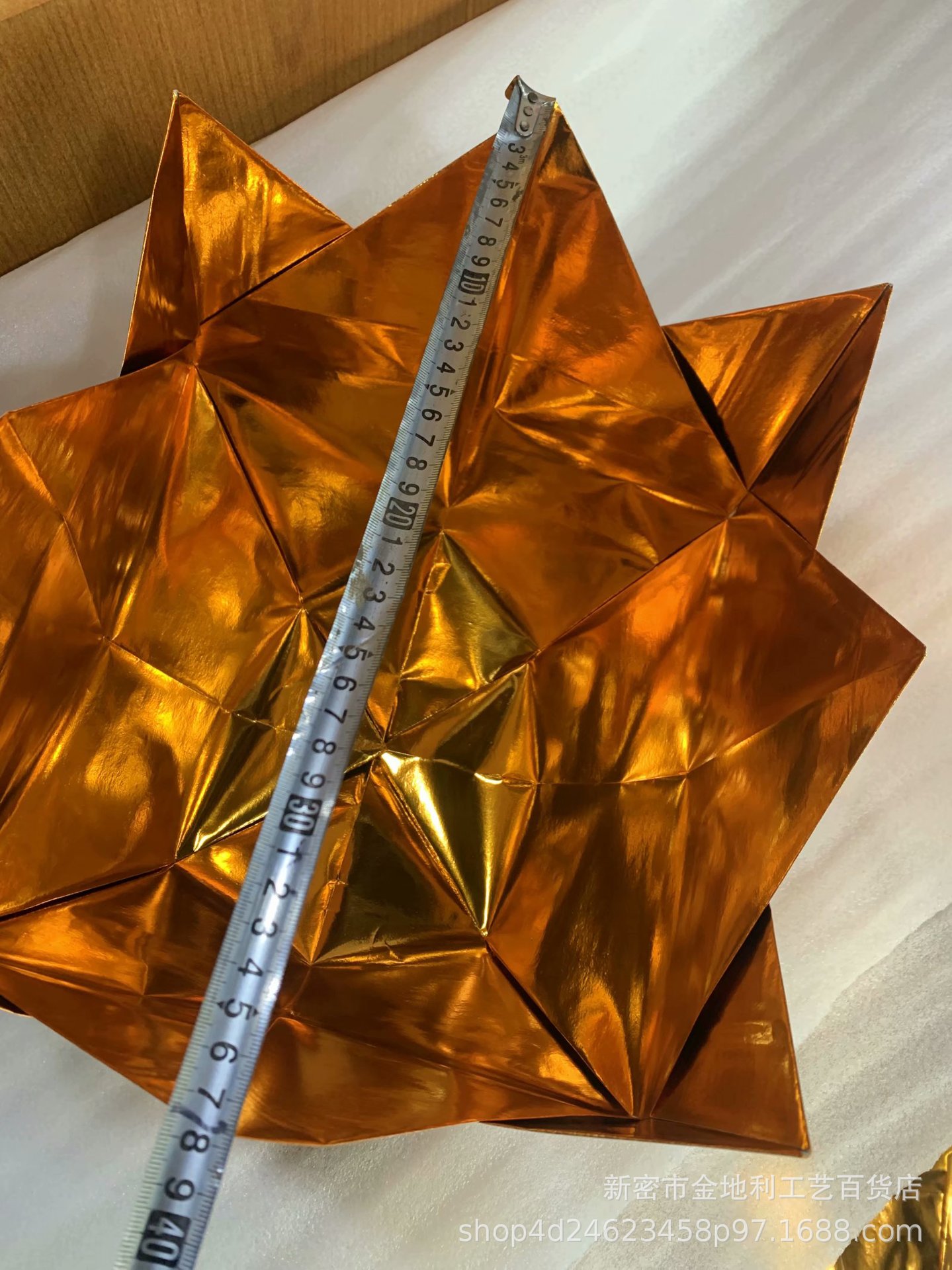 莲花八角金斗聚宝盆 手工金盆 祭祀祭祖元宝金斗 金纸元宝莲花盆