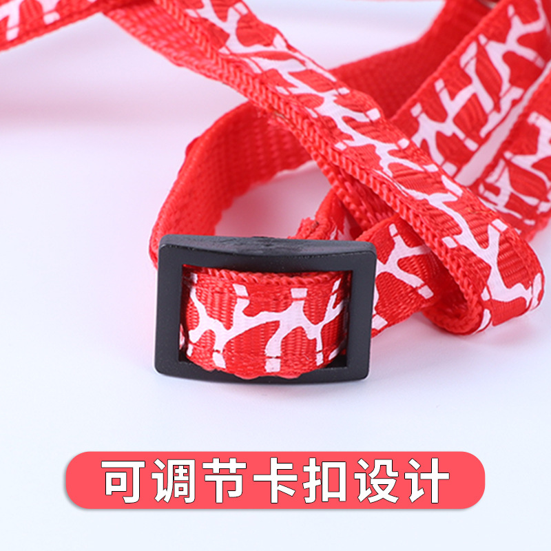Adjustable New Dog Outing Chest Strap Stripes Dog Leash Dog Leash Chest and Back Traction Dog Leash Anti Breaking Loose Dog Leash