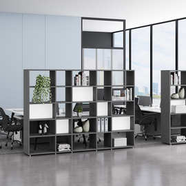 格辰办公家具隔断柜办公室玄关木质文件资料书柜书架屏风装饰架