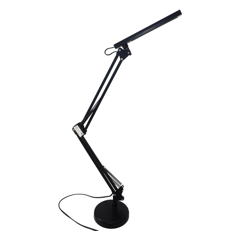 Led Folding Long Arm Eye Protection Table Lamp American Clip Long-Arm Spot Light Eye Protection Mechanical Arm Table Lamp Bedside Reading Usb Light