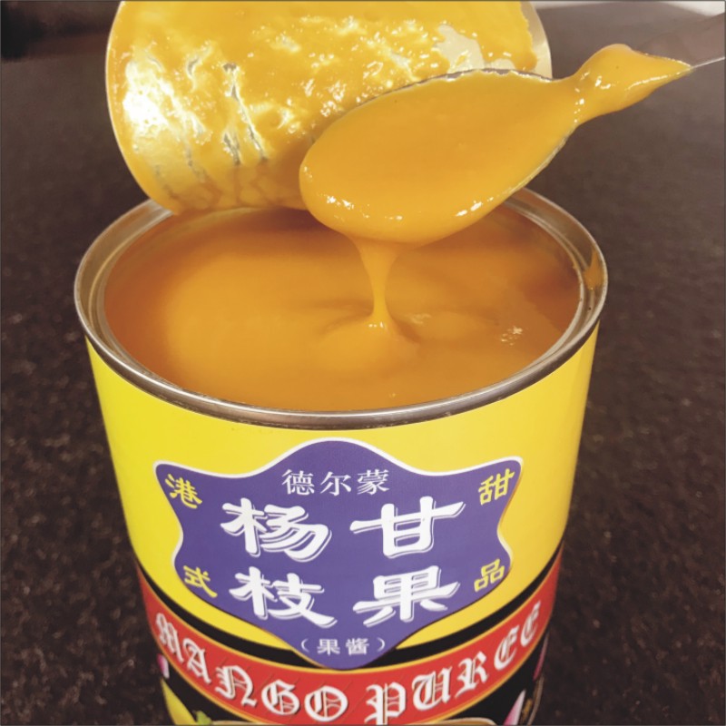 果自然牌阿方索芒果泥 850克 铁罐装 台农芒果 果浆 杨枝甘露果酱