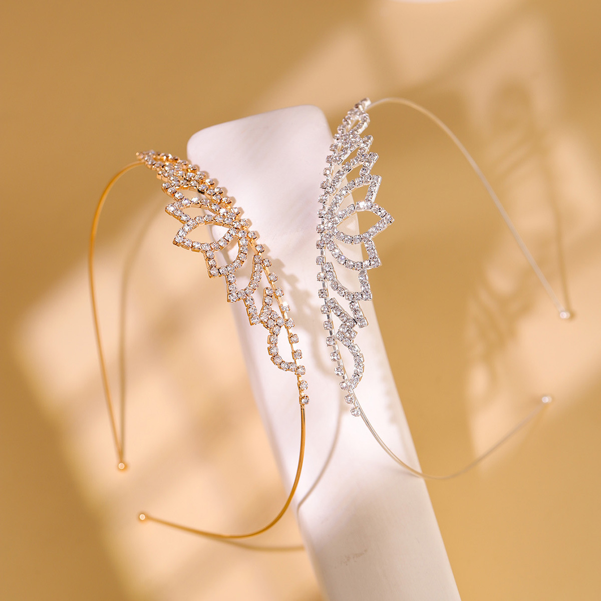 欧美新娘皇冠精美水钻爱心头饰发箍镶钻头箍新娘婚礼发饰皇冠