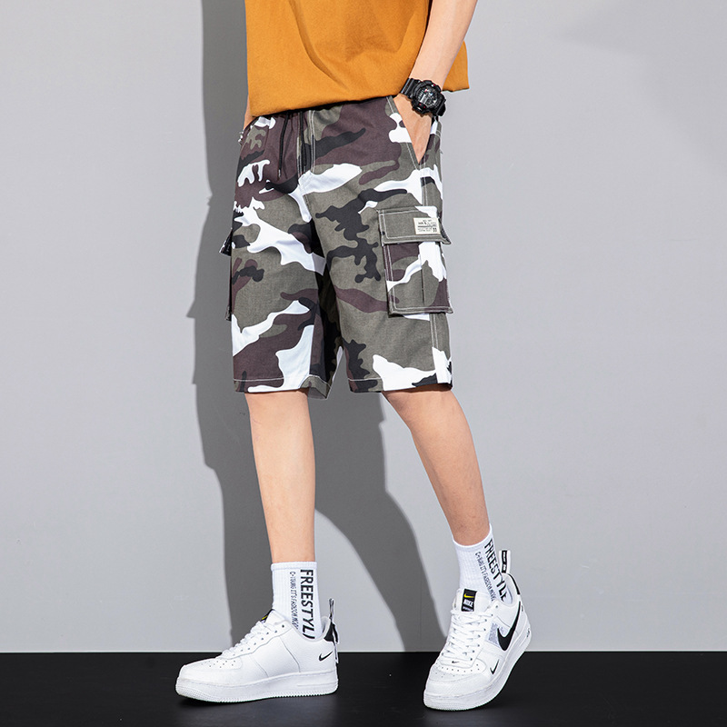 Men's Shorts Men's Summer Korean Style Trendy Loose Camouflage Fifth Pants Sports Fifth Pants Trendy Casual Working Pants