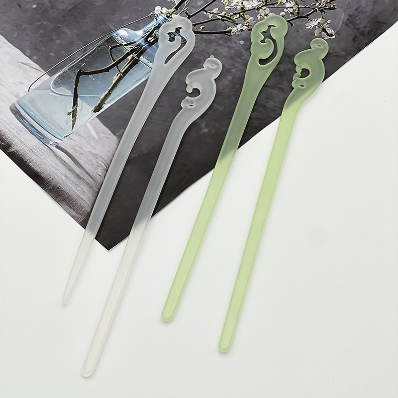 山河令温客行同款古风发簪周子舒祥云汉服簪子简约现代丸子头发饰