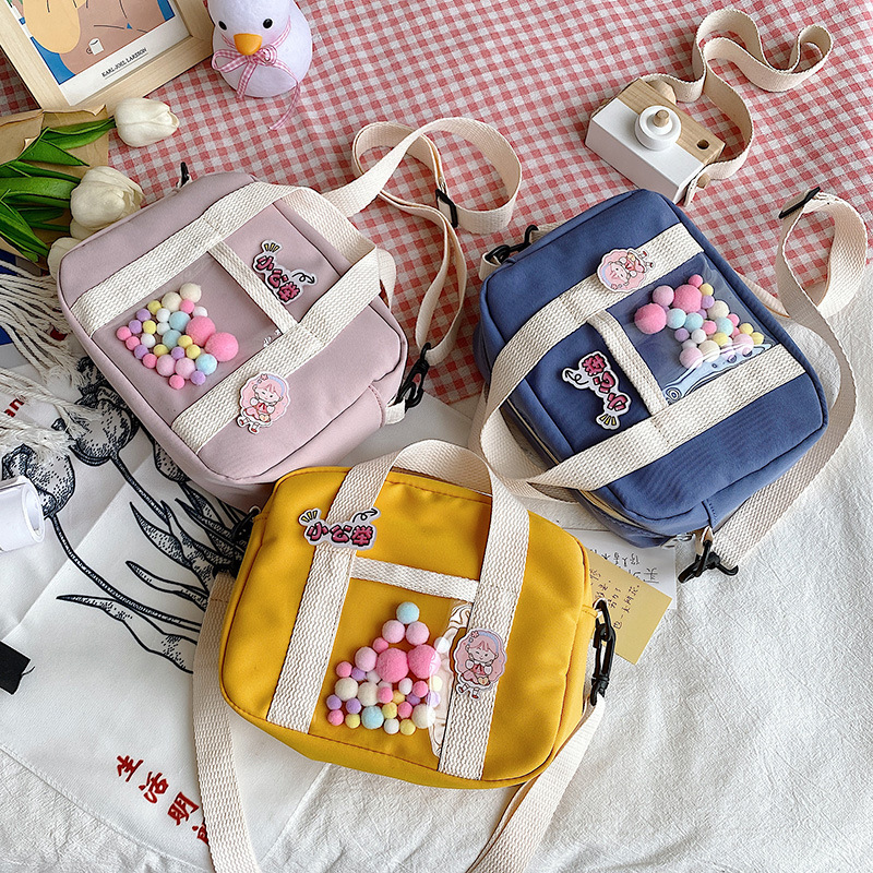 时尚小清新斜挎包小提包日系jk可爱少女包包学生日常单肩包文艺女