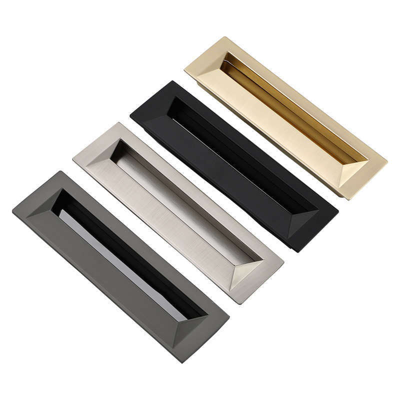 隐形拉手嵌入式暗装柜门衣柜榻榻米内嵌抽屉简约谷仓移门把手