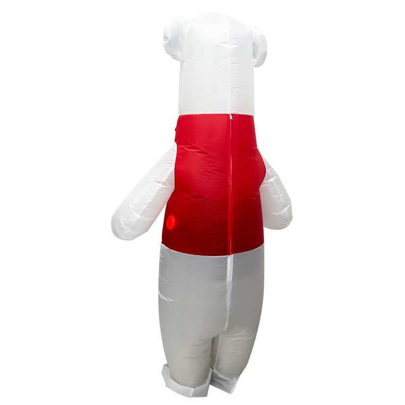 Halloween Polar Bear Inflatable Clothing Penguin Snowman Cartoon Doll Inflatable Clothing Christmas Props Costume