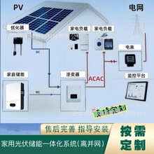 光伏储能，家庭供电，分布式光伏，离并网微电网系统