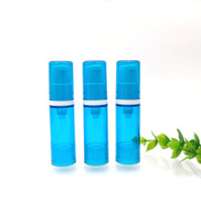 厂家直供5ml10ml15ml透明蓝色喷雾乳液真空瓶化妆品试用装分装瓶