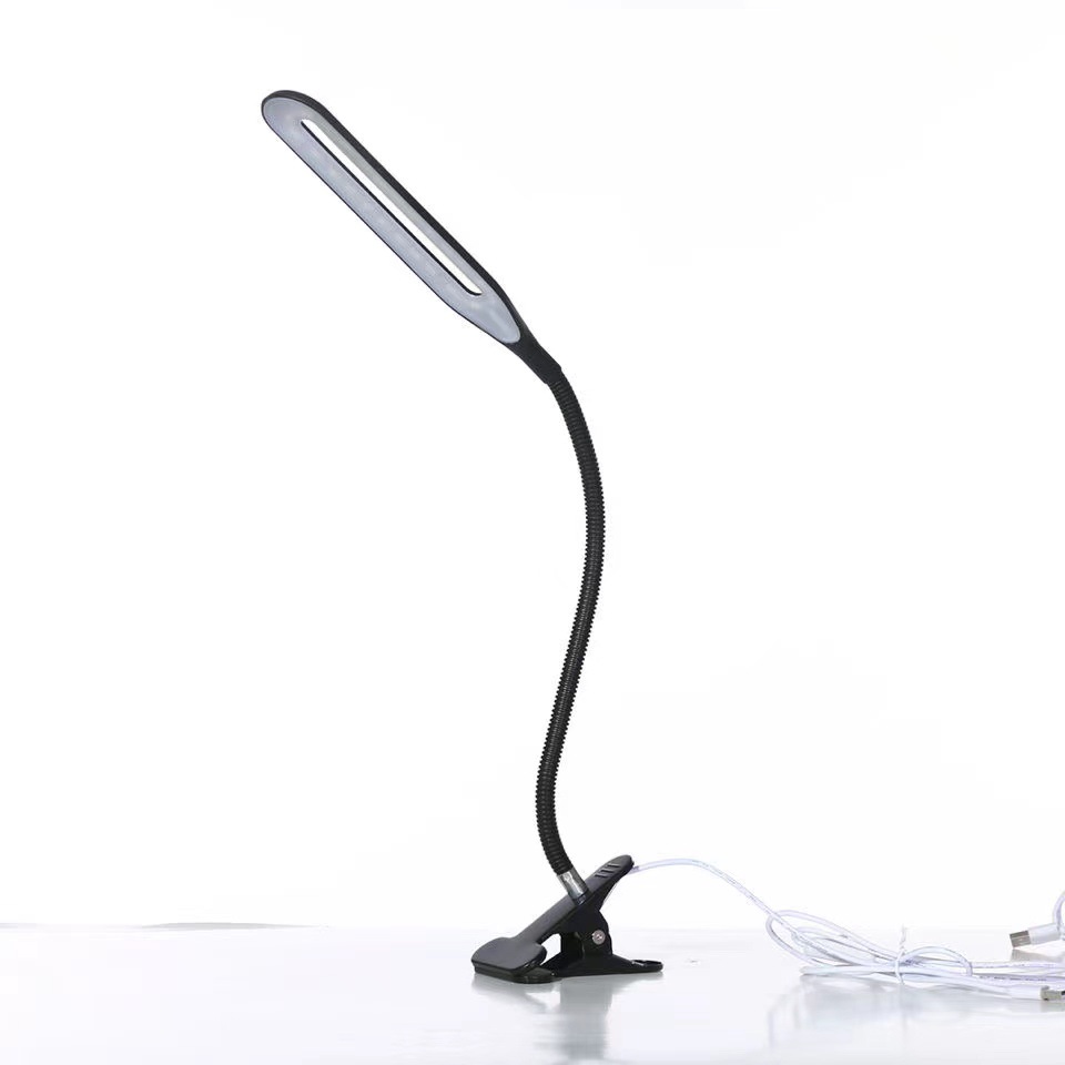 Lde Table Lamp with Clamp Student Reading Desktop Desk Lamp Usb Plug-in Bedside Clip Lamp Lighting Batch