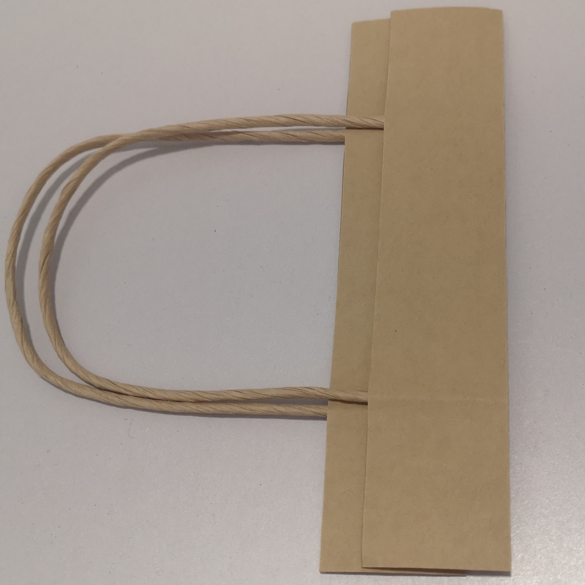 定制白色手提袋提手手腕绳 牛皮色本色纸绳纸手腕纸袋子提手