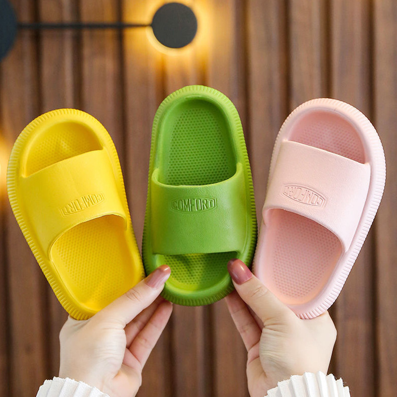 Factory Goods Summer Outdoor Wear Thick-Soled Soft Home Slippers Internet Celebrity Children's Slip-on Slippers Kids' Slippers Boys and Girls