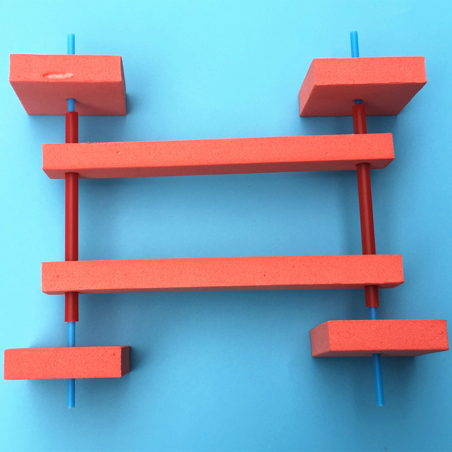 圆轮与方轮子形状滚动幼儿园童diy益智科学探索小实验科教具玩具