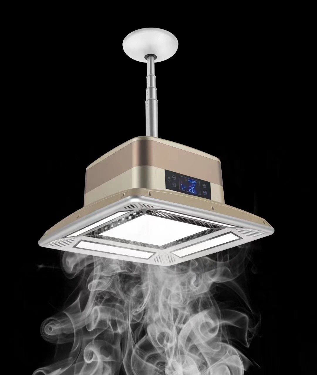 麻将机棋牌室空气净化器吸烟灯酒店麻将室房桌麻将灯升降吊灯伸缩